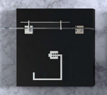 Полка для ванной Nofer комнаты стеклянная глянцевая BARCELONA 16910.В