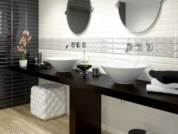 Плитка EQUIPE Metro Dark Grey 7.5x15 20903