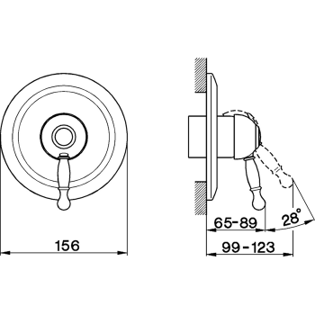 Смеситель для душа Cisal Arcana Royal бронза AY00300027 Акция