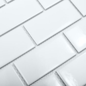 Керамическая мозаика Starmosaic Brick & Metro Brick White Glossy (a32000/a1001g) 291x2956 шт