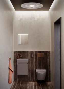 Раковина 40×23 Catalano Premium с 1 отверстием Nero satinato 0220411022