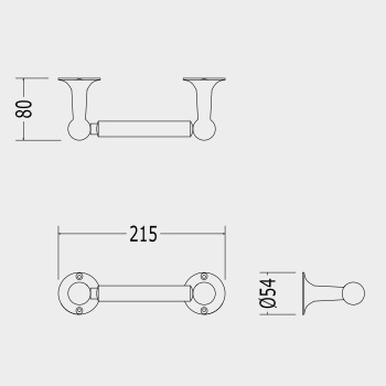 Бумагодержатель Devon&Devon New York золото NY111OT