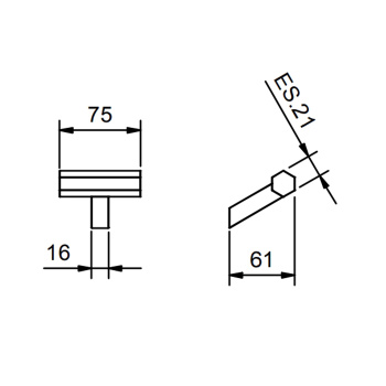 Крючок Fantini Venezia золото плюс 94 01 7808
