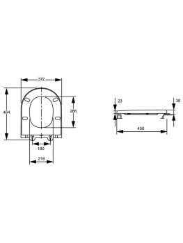 Сиденье для унитаза Jacob Delafon Bastille E34201-00 белое