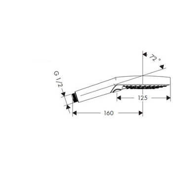 Душевая лейка Hansgrohe Raindance Select S 120 3jet 26530400