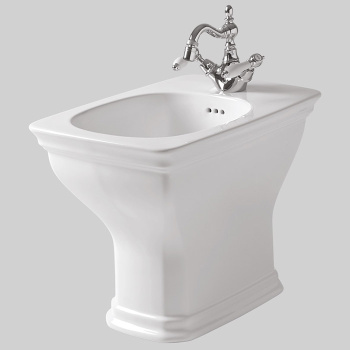 Artceram CIVITAS  Биде напольное  36х54 см, с крепеж. с 1 отв под смес, цвет: белый CIB002 01 00 bi*