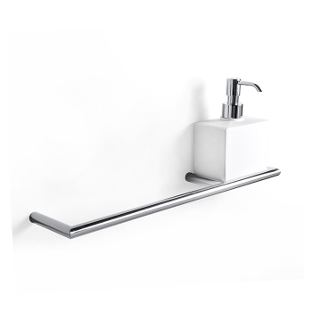 3SC Guy Полотенцедержатель и мыльница, 40см., справа, подвесная, композит Solid Surface, цвет: белый матовый/хром GU10DXSL