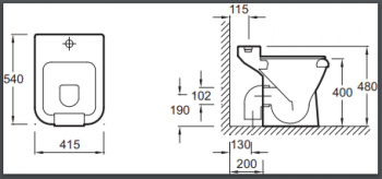 Хозяйственная раковина Jacob Delafon Beaujon 2 EN445-00 (видуар) белый