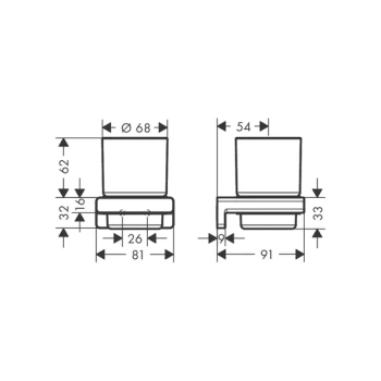 Hansgrohe AddStoris Стакан , золото