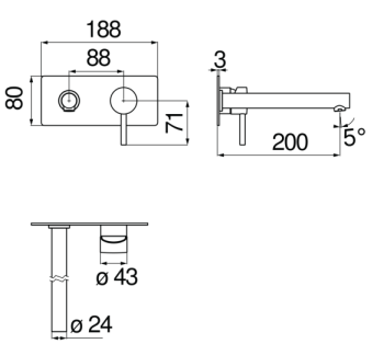 Cмеситель для раковины Nobili Live LV00498/1CR хром