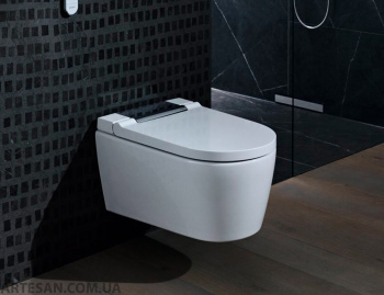 Унитаз-биде подвесной Geberit AquaClean Sela 146.220.21.1 панель хром