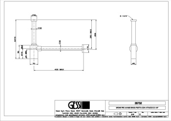 Сифон для раковины Gessi 28732.149 Finox Brushed Nickel