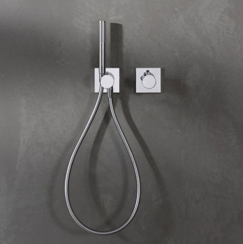 Встраиваемый запорный вентиль Keuco Ixmo 59541010202 с выводом для шланга и держателем лейки