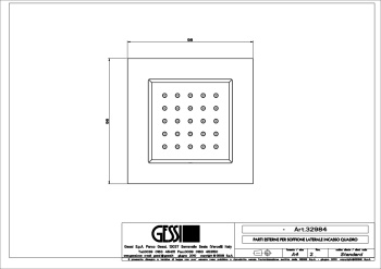 Боковая форсунка Gessi Body Jets 32984.031 Chrome