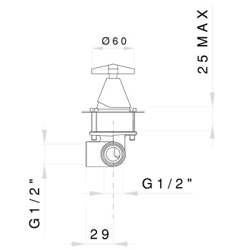 Удаленное управление Nicolazzi Star хром C4824CRA1