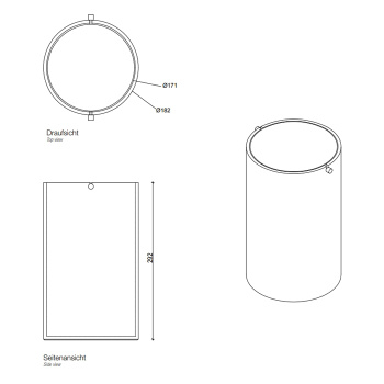 Корзина для мусора Decor Walther Stone 971154 белый матовый/полированная нержавеющая сталь