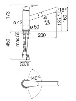 Смеситель для кухни Nobili Blues BS101117CR хром