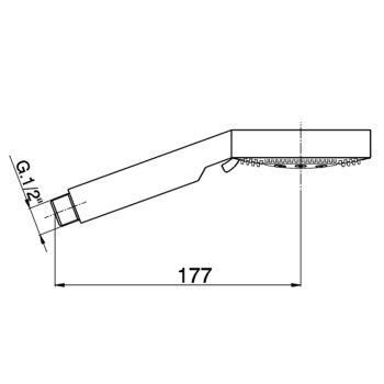 Лейка душевая ручная Cisal Shower с 5 типами струи, d 100мм, хром DS01419021