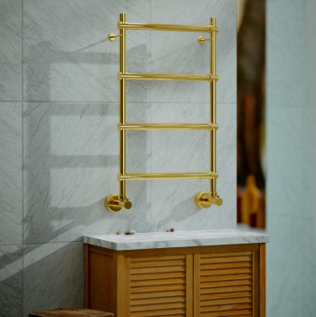 Полотенцесушитель водяной Margaroli Sole 4423704ORBN 72x44 бронза