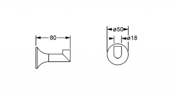 Крючок Jorger Valencia 638.00.023.035 серебряный никель