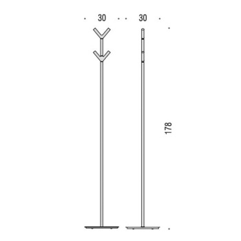 Стойка вешалка Colombo Planets 178 хром B9812.CR