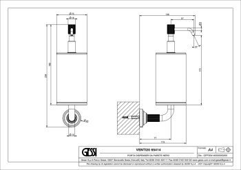 Дозатор для жидкого мыла Gessi Venti20 65414.031 Chrome