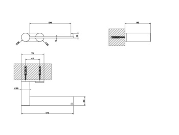 Держатель туалетной бумаги Gessi 54749.726 Warm Bronze Brushed PVD