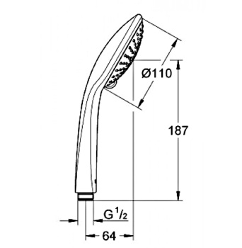 Ручной душ Grohe Euphoria 27222000 хром