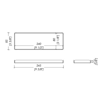 Поднос Devon&Devon Cube хром CUBE304CR