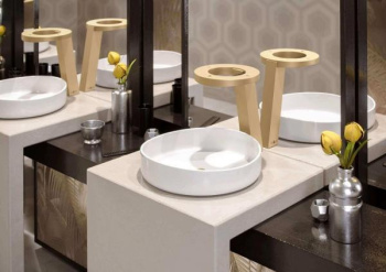 Сушилка для рук Nofer с краном и дозатором мыла 3 в 1 Concept 3 01902.GD