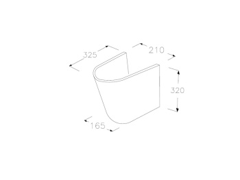 Полупьедестал Hatria NIDO Y0R601