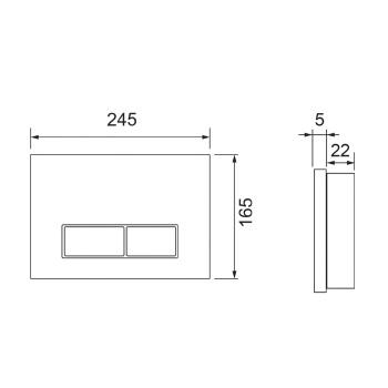 Клавиша смыва TECE Tecespring S240511