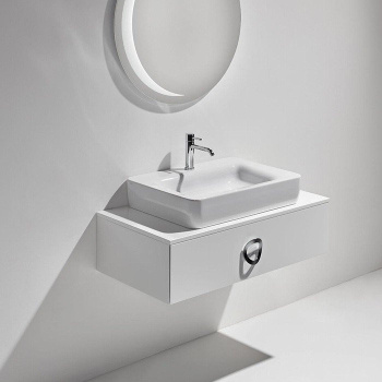 Тумба под раковину подвесная Simas Henges HEM01 bianco matt 100x27 см белый