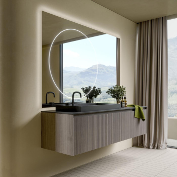 Тумба для ванной Brenta Fly 120 см подвесной дерево 1 ящик (FL110.120.49.W)