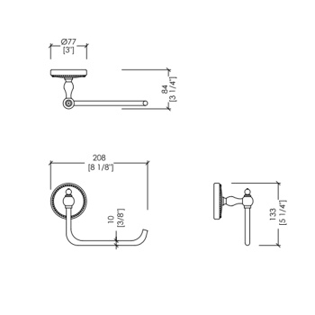 Держатель туалетного рулона настенный Devon&Devon Dorothy держатель бронза/белый DOR411BR