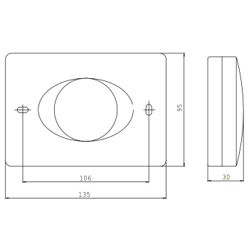 Контейнер для гигиенических пакетов Emco System2, хром 3553 001 01