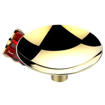 Мыльница металлическая THG Petale De Cristal Rouge U6C-F01-546GM полированное золото