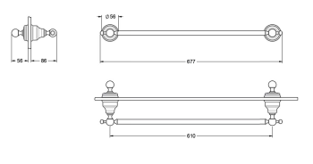 Ручка для душевой кабины Jorger Delphi 109.00.030.000 chrome