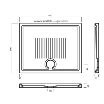 Поддон душевой Hatria LIF H3 SBY1ZY01