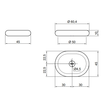 Раковина Antonio Lupi Gessati 45х60, без отв., Marmo Carrara А0002423670