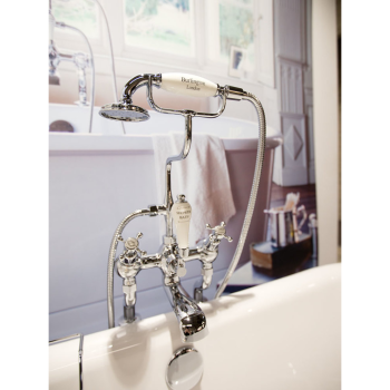 Смеситель для ванны Burlington T9-QT BLA хром/черный