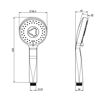 Ручной душ Fima Carlo Frattini Doccette золото F2298OR