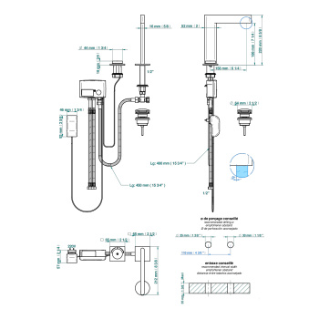 Смеситель для раковины электронный THG Icon-x Carbone Gold U7S-A02-170V хром