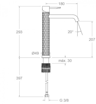 Смеситель для раковины Ramonsoler Odisea чаши joya золото 590201OC