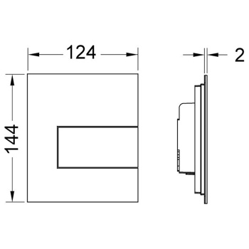 TECEsquare Urinal, белый матовый