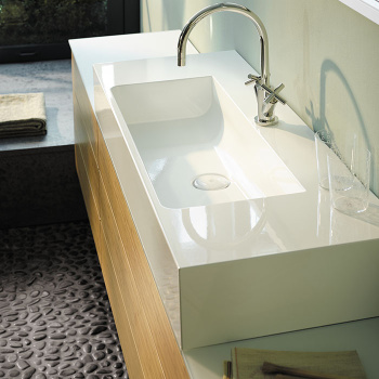 Burgbad Crono Раковина 121x50 см, 1 отв., цвет: белый MWDU121C0001*1