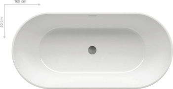 Акриловая ванна Ravak Freedom 169x80 XC00100020