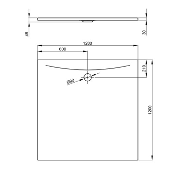 Душевой поддон Bette Floor 120х120 см 3391-000