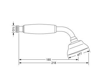 Душевая лейка Jorger Delphi 649.13.335.000 chrome