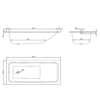 Стальная ванна Bette One 200x90 3325-000
